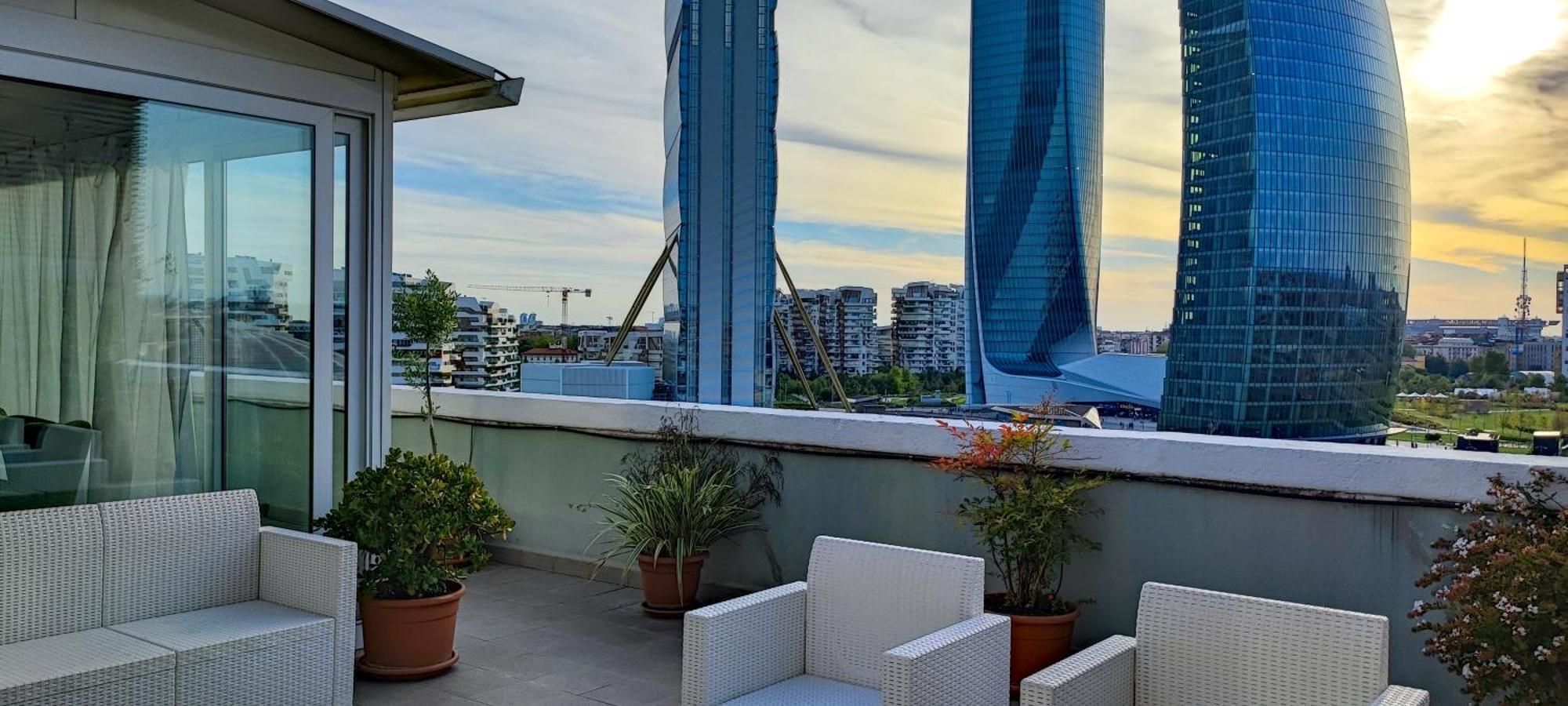 City Life Sky Apartment- Mico- Breathtaking Penthouse Мілан Екстер'єр фото